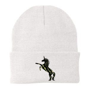 Funny Military Unicorn 4th Of July, Cute Camo Army Unicorn Knit Cap Winter Beanie