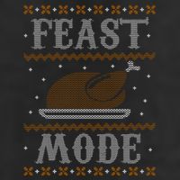 Feast Mode Ugly Sweater Thanksgiving Dinner Cool Comfort Performance Bucket Hat
