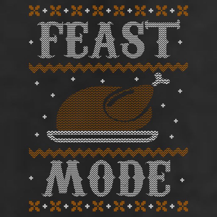 Feast Mode Ugly Sweater Thanksgiving Dinner Cool Comfort Performance Bucket Hat