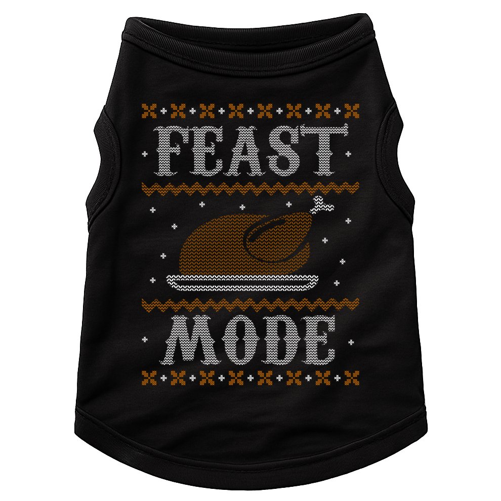 Feast Mode Ugly Sweater Thanksgiving Dinner Doggie Tank