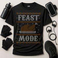 Feast Mode Ugly Sweater Thanksgiving Dinner Cooling Performance Crew T-Shirt