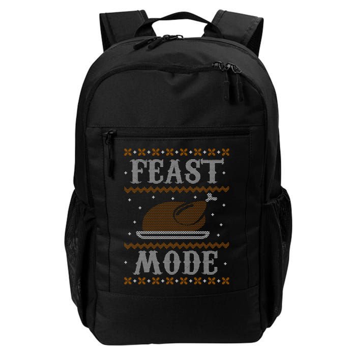 Feast Mode Ugly Sweater Thanksgiving Dinner Backpack