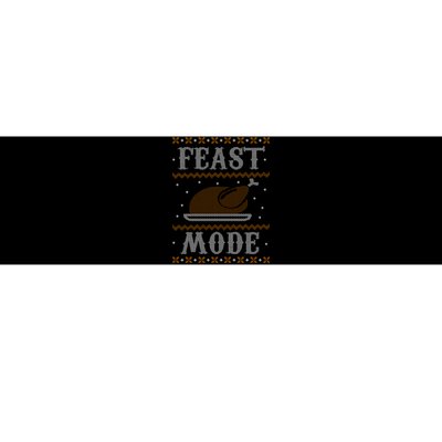 Feast Mode Ugly Sweater Thanksgiving Dinner Bumper Sticker