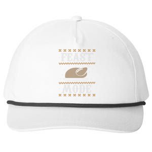 Feast Mode Ugly Sweater Thanksgiving Dinner Snapback Five-Panel Rope Hat