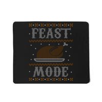 Feast Mode Ugly Sweater Thanksgiving Dinner Mousepad