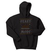 Feast Mode Ugly Sweater Thanksgiving Dinner Kids Hoodie