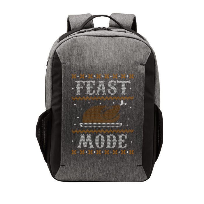 Feast Mode Ugly Sweater Thanksgiving Dinner Vector Backpack