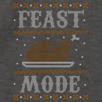 Feast Mode Ugly Sweater Thanksgiving Dinner Vector Backpack
