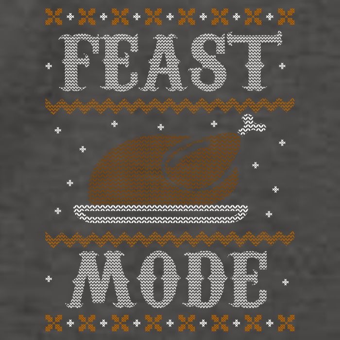 Feast Mode Ugly Sweater Thanksgiving Dinner Vector Backpack