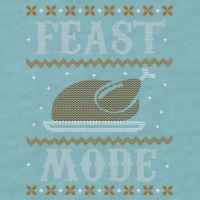 Feast Mode Ugly Sweater Thanksgiving Dinner Sueded Cloud Jersey T-Shirt