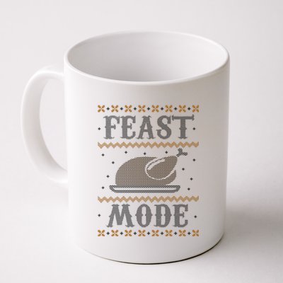 Feast Mode Ugly Sweater Thanksgiving Dinner Coffee Mug