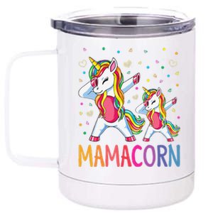 Funny Mamacorn Unicorn Costume Mom MotherS Day 12 oz Stainless Steel Tumbler Cup