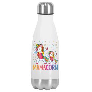 Funny Mamacorn Unicorn Costume Mom MotherS Day Stainless Steel Insulated Water Bottle