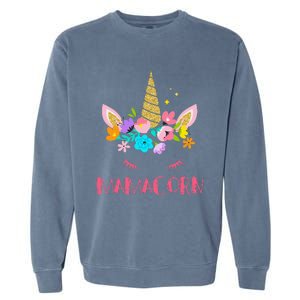 Funny Mamacorn Unicorn Costume Mom MotherS Day Garment-Dyed Sweatshirt