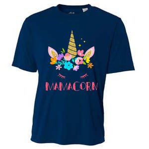 Funny Mamacorn Unicorn Costume Mom MotherS Day Cooling Performance Crew T-Shirt