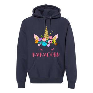 Funny Mamacorn Unicorn Costume Mom MotherS Day Premium Hoodie