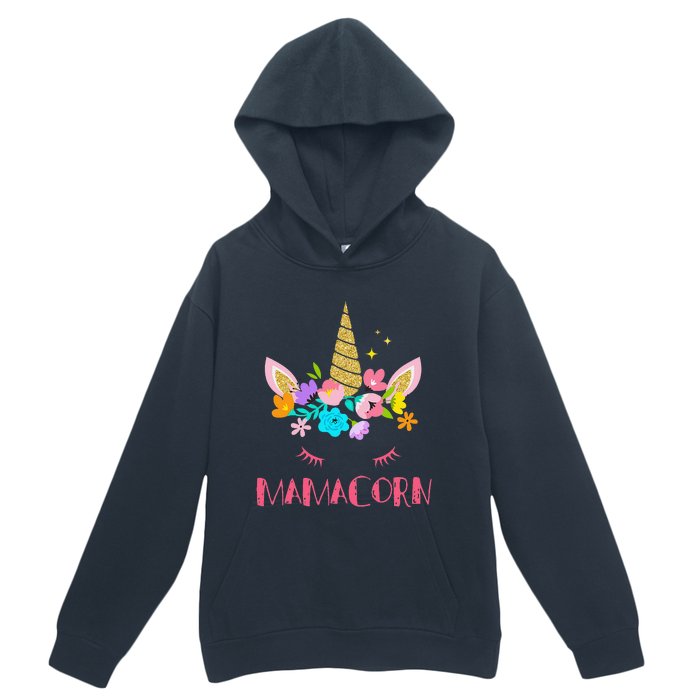 Funny Mamacorn Unicorn Costume Mom MotherS Day Urban Pullover Hoodie