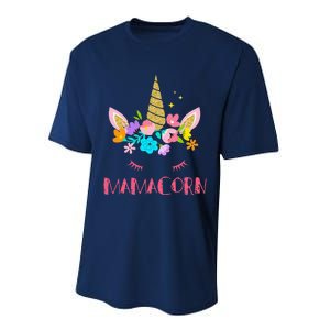 Funny Mamacorn Unicorn Costume Mom MotherS Day Performance Sprint T-Shirt