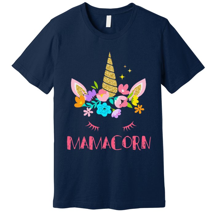 Funny Mamacorn Unicorn Costume Mom MotherS Day Premium T-Shirt