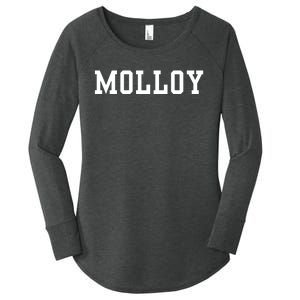 Funny Molloy University Women's Perfect Tri Tunic Long Sleeve Shirt