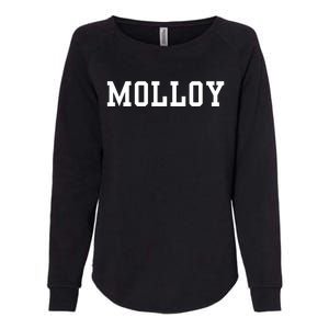 Funny Molloy University Womens California Wash Sweatshirt