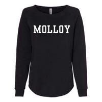 Funny Molloy University Womens California Wash Sweatshirt