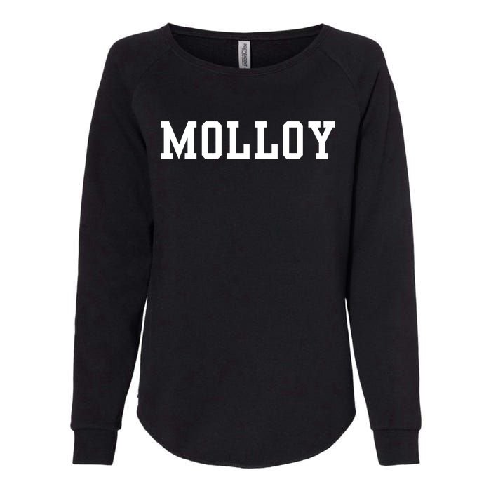 Funny Molloy University Womens California Wash Sweatshirt