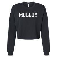 Funny Molloy University Cropped Pullover Crew