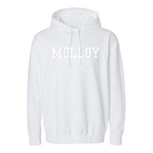 Funny Molloy University Garment-Dyed Fleece Hoodie