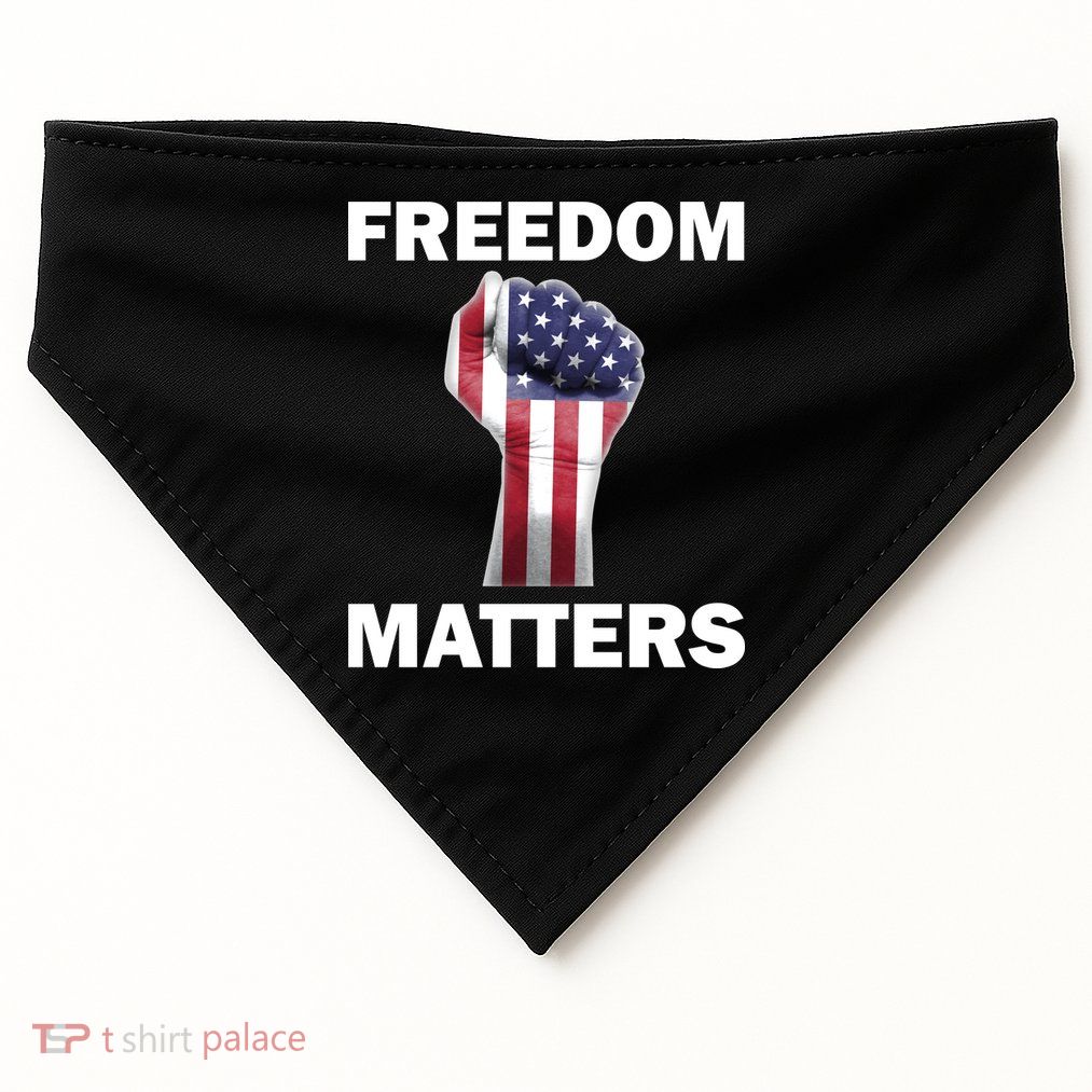 Freedom Matters USA American Fist USA-Made Doggie Bandana