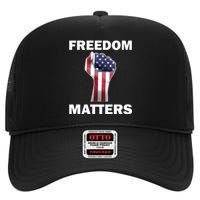 Freedom Matters USA American Fist High Crown Mesh Back Trucker Hat