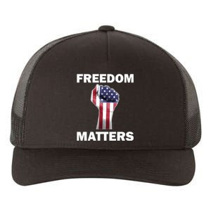 Freedom Matters USA American Fist Yupoong Adult 5-Panel Trucker Hat