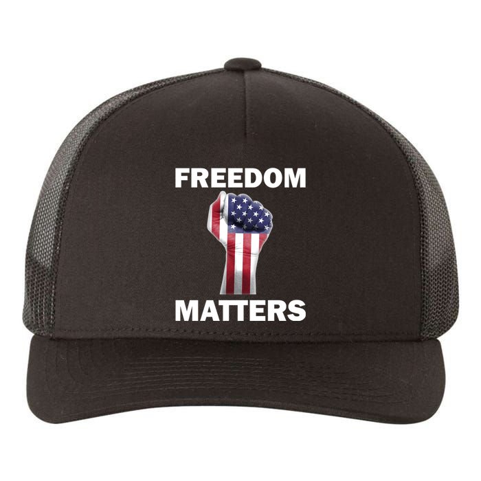 Freedom Matters USA American Fist Yupoong Adult 5-Panel Trucker Hat