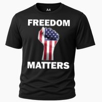 Freedom Matters USA American Fist Cooling Performance Crew T-Shirt