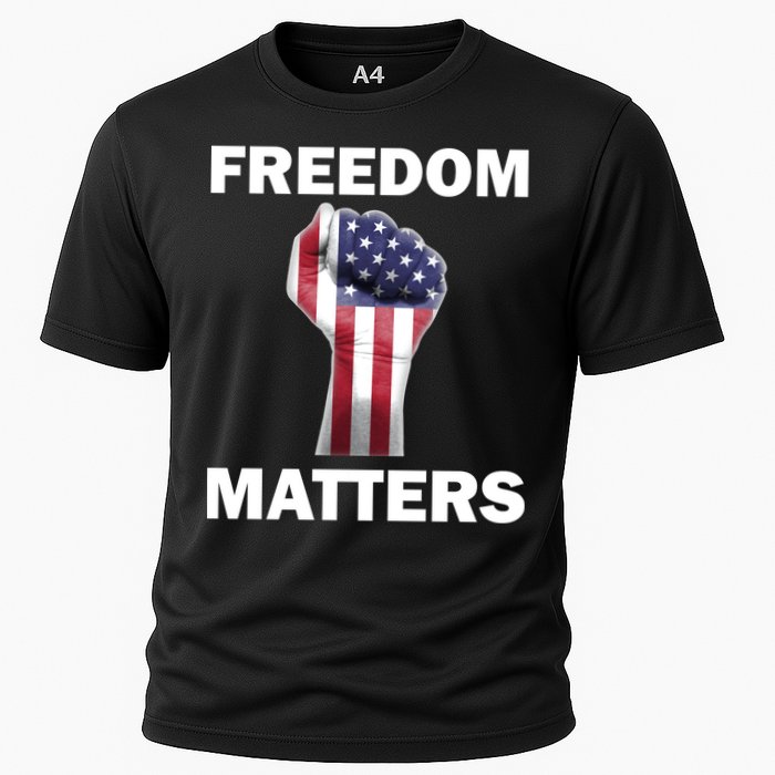 Freedom Matters USA American Fist Cooling Performance Crew T-Shirt