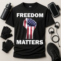 Freedom Matters USA American Fist Cooling Performance Crew T-Shirt