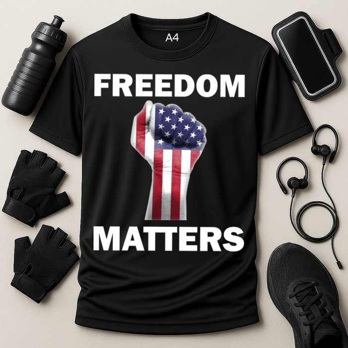 Freedom Matters USA American Fist Cooling Performance Crew T-Shirt