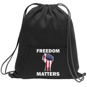 Freedom Matters USA American Fist Sweatshirt Cinch Pack Bag