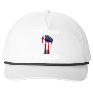 Freedom Matters USA American Fist Snapback Five-Panel Rope Hat