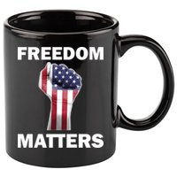 Freedom Matters USA American Fist 11oz C Handle Ceramic Mug