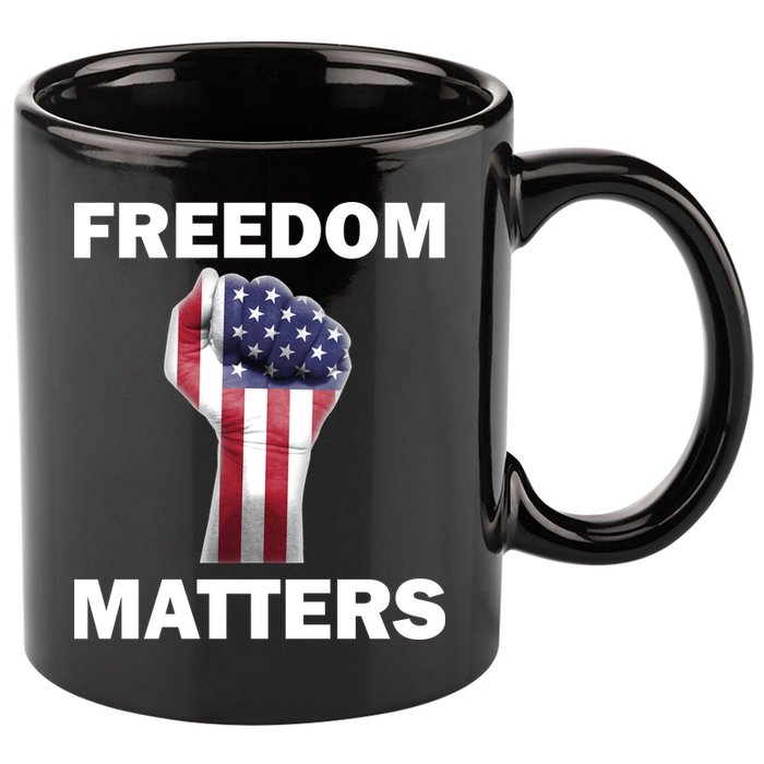 Freedom Matters USA American Fist 11oz C Handle Ceramic Mug