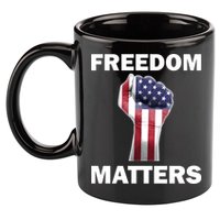 Freedom Matters USA American Fist 11oz C Handle Ceramic Mug