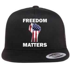 Freedom Matters USA American Fist Flat Bill Trucker Hat