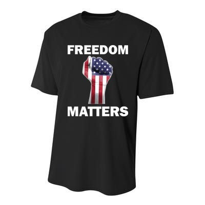 Freedom Matters USA American Fist Youth Performance Sprint T-Shirt