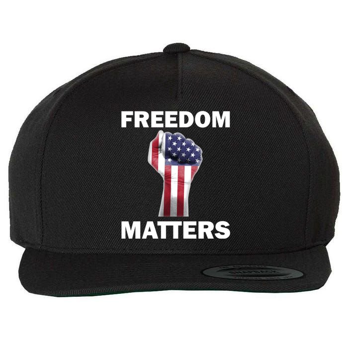 Freedom Matters USA American Fist Wool Snapback Cap