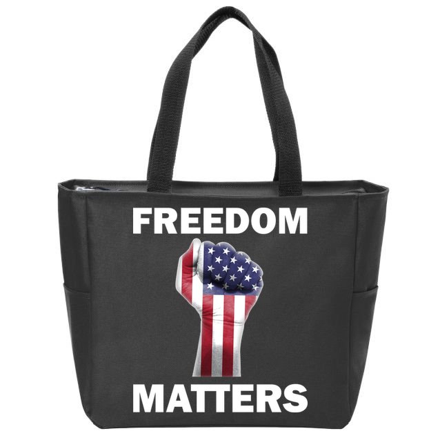 Freedom Matters USA American Fist Zip Tote Bag