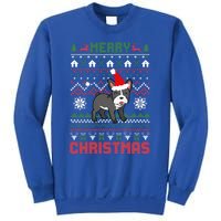 Funny Merry Ugly Christmas French Bulldog Santa Hat Gift Sweatshirt