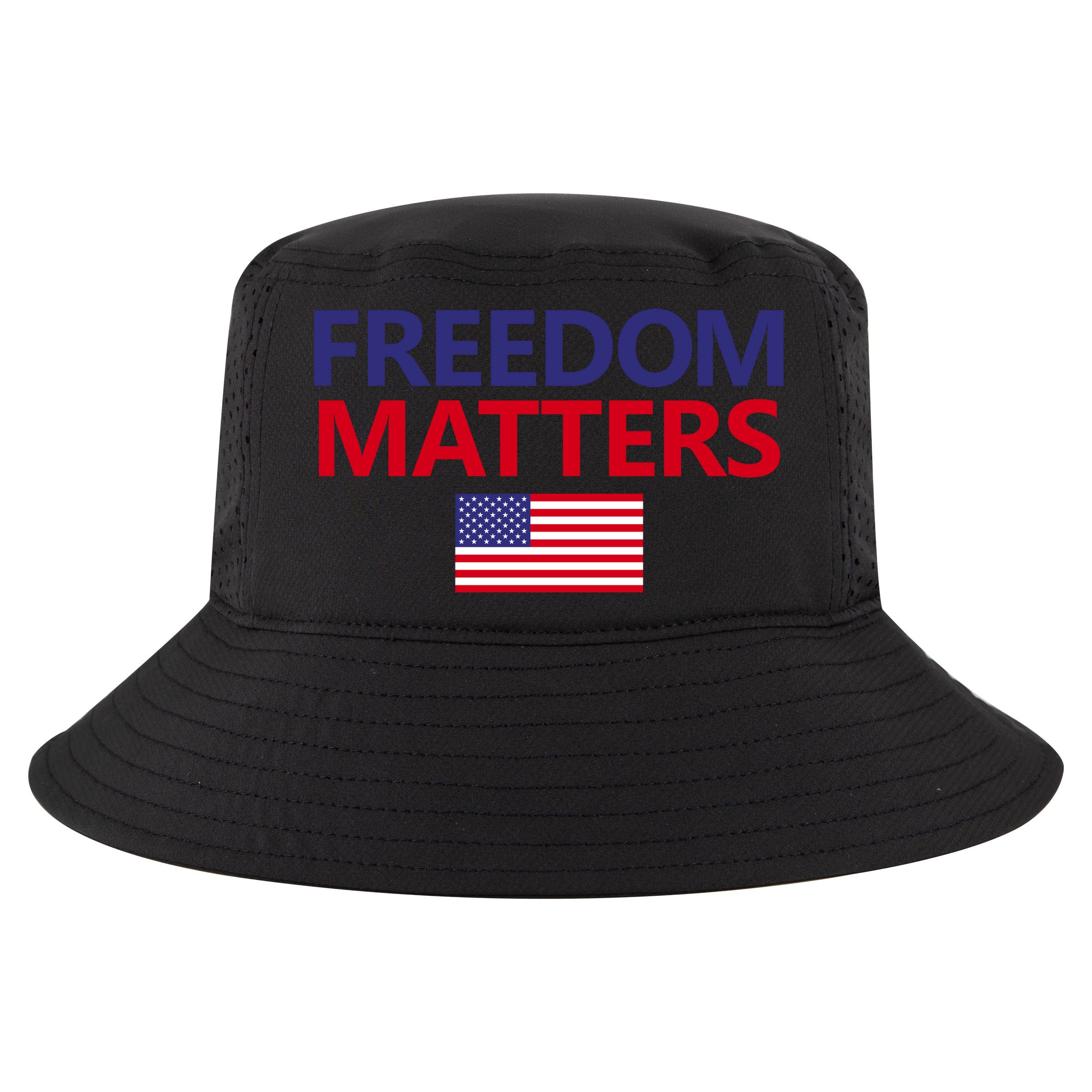 Freedom Matters USA Flag Cool Comfort Performance Bucket Hat