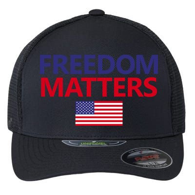 Freedom Matters USA Flag Flexfit Unipanel Trucker Cap