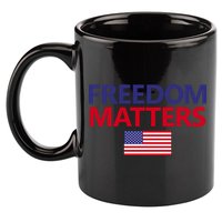 Freedom Matters USA Flag 11oz C Handle Ceramic Mug